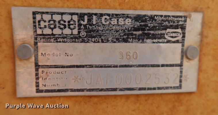 image for item KY9751 1988 Case 360  trencher