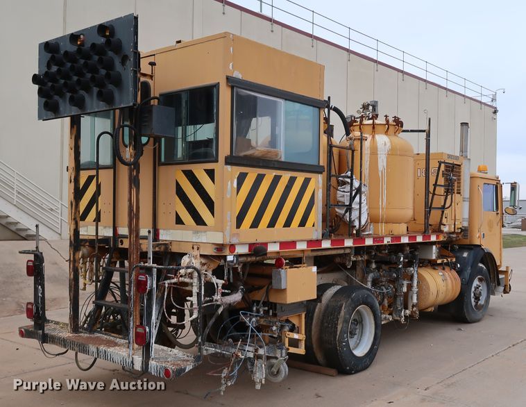 image for item KY9754 1992 Mack MR688P  paint striper truck