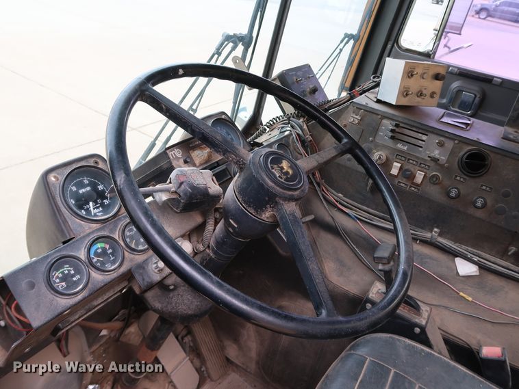 image for item KY9754 1992 Mack MR688P  paint striper truck