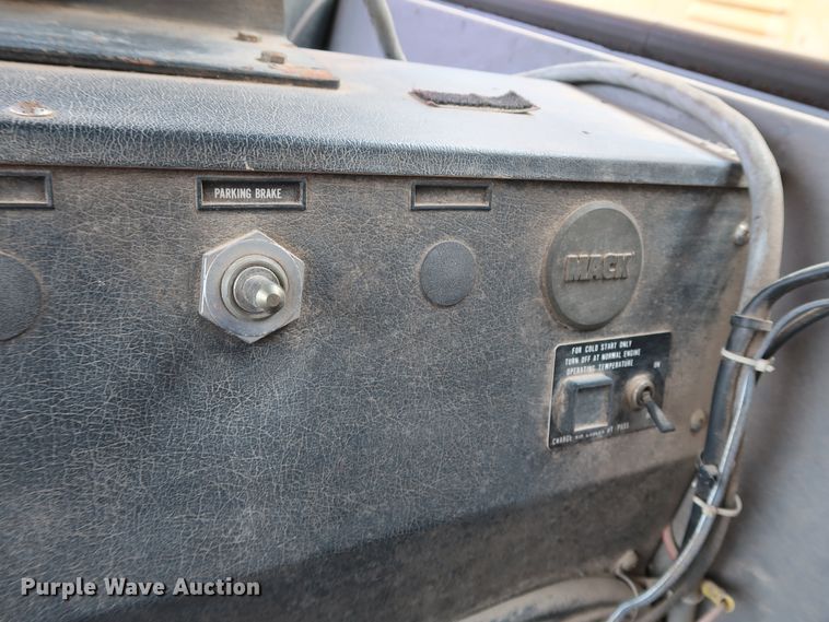 image for item KY9754 1992 Mack MR688P  paint striper truck