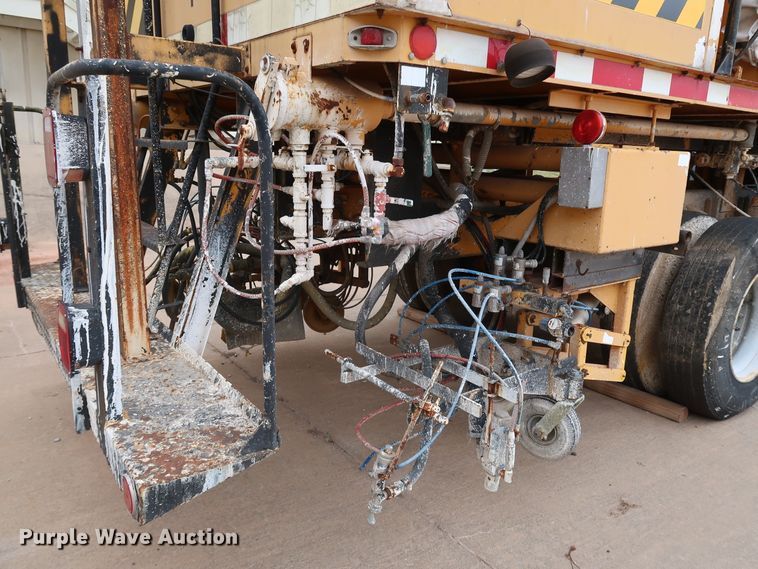 image for item KY9754 1992 Mack MR688P  paint striper truck