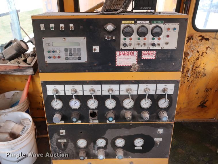 image for item KY9754 1992 Mack MR688P  paint striper truck