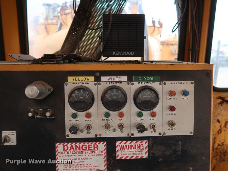 image for item KY9754 1992 Mack MR688P  paint striper truck