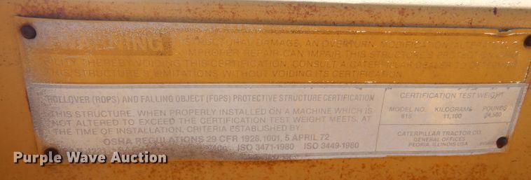 image for item DL5988 1984 Caterpillar 615  elevating scraper