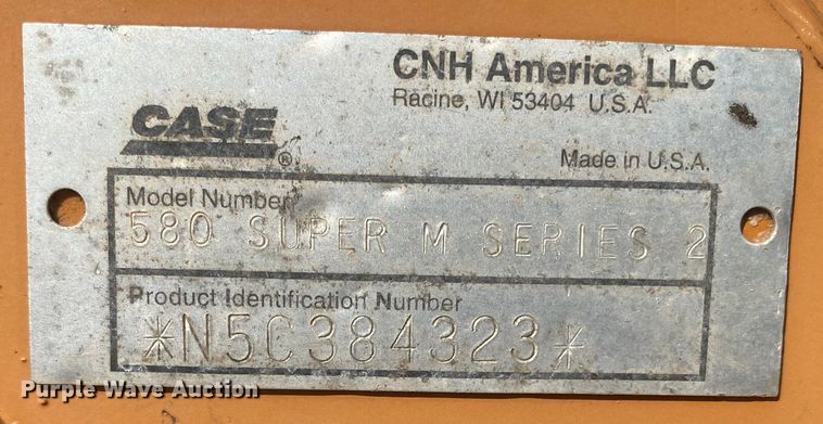 image for item DL6006 2005 Case 580 Super M  backhoe