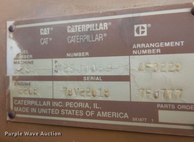 image for item DL6025 1991 Caterpillar 225D  excavator