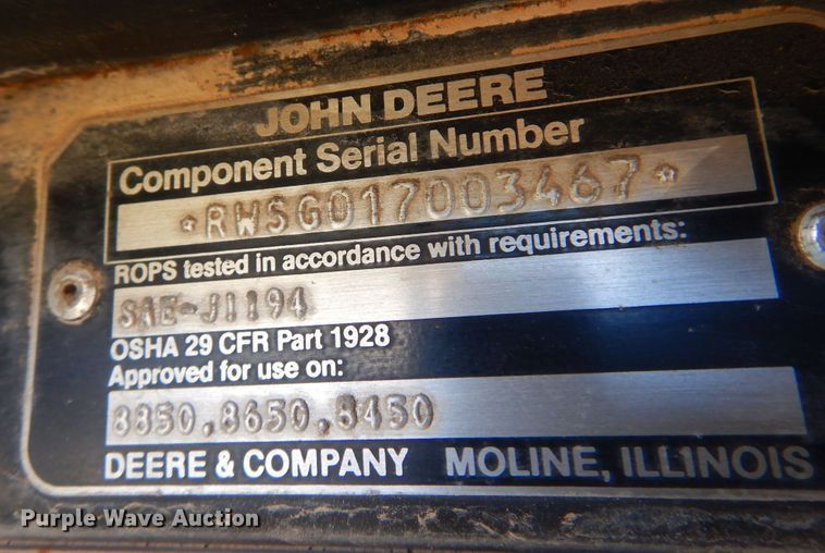 image for item DL6026 1983 John Deere 8650  4WD tractor