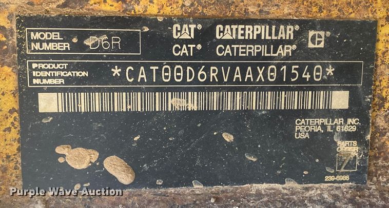 image for item DL6028 2006 Caterpillar D6R XL Series II  dozer