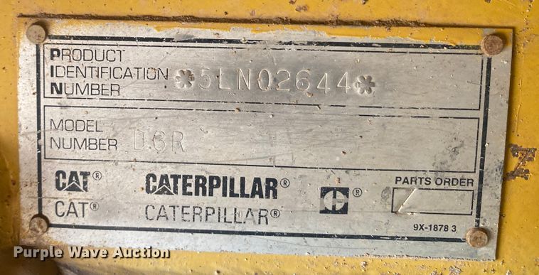 image for item DL6030 2000 Caterpillar D6R XL  dozer