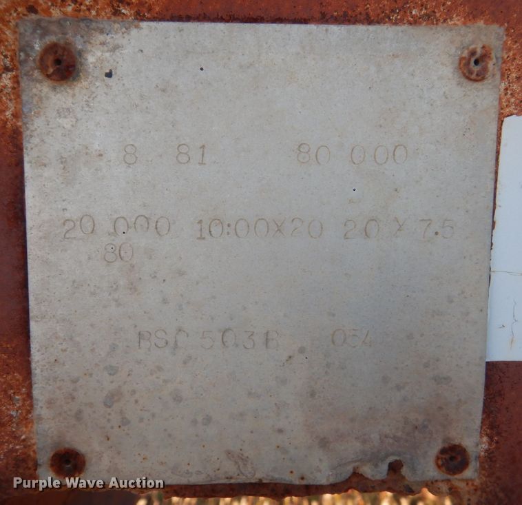 image for item KO9746 1981 Ranco bottom dump trailer