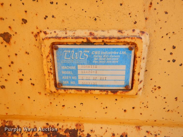 image for item DK3416 2000 Komatsu WA420-3MC  wheel loader