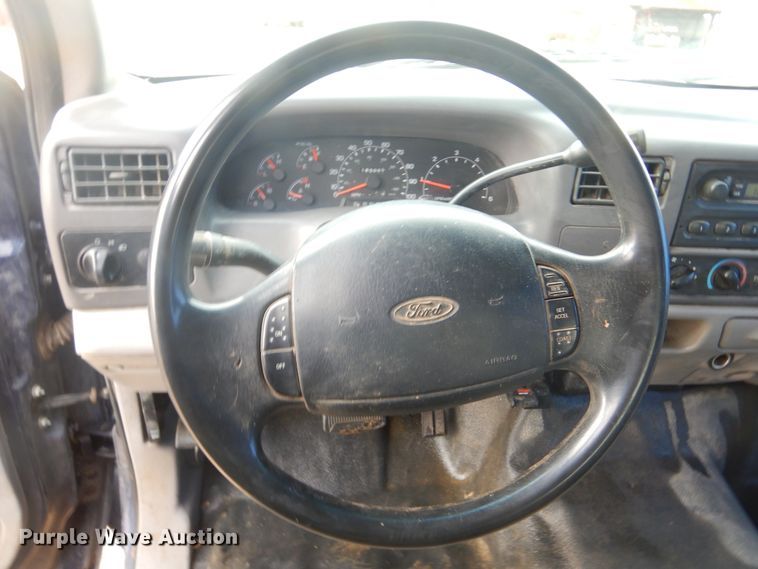 image for item DK3424 2001 Ford F350 Super Duty  Crew Cab utility bed pickup truck