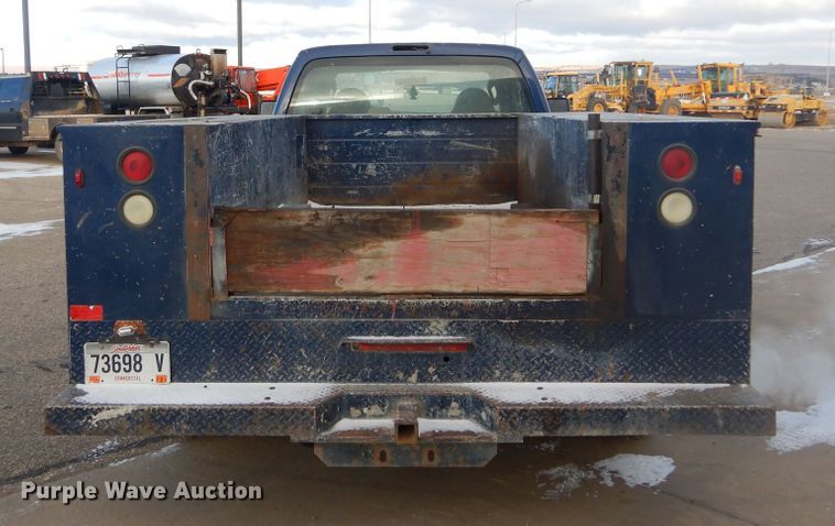 image for item DK3431 2008 Ford F350 Super Duty  Crew Cab utility bed pickup truck