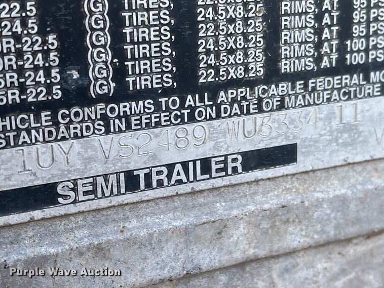 image for item DL5803 1998 Utility Trailer  dry van trailer