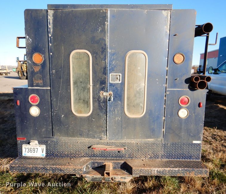 image for item DL5828 2008 Ford F350 Super Duty  Crew Cab utility bed pickup truck