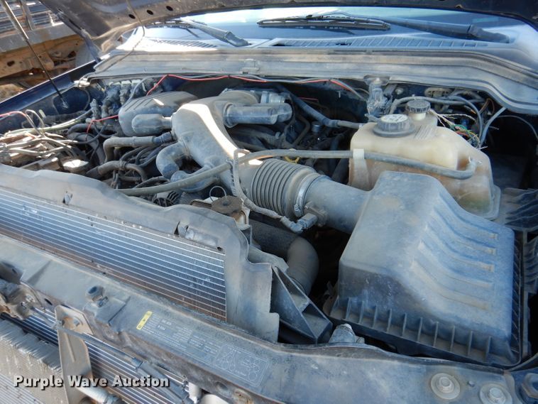 image for item DL5828 2008 Ford F350 Super Duty  Crew Cab utility bed pickup truck