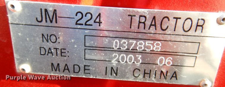 image for item DL5841 2003 J&M 224  MFWD tractor