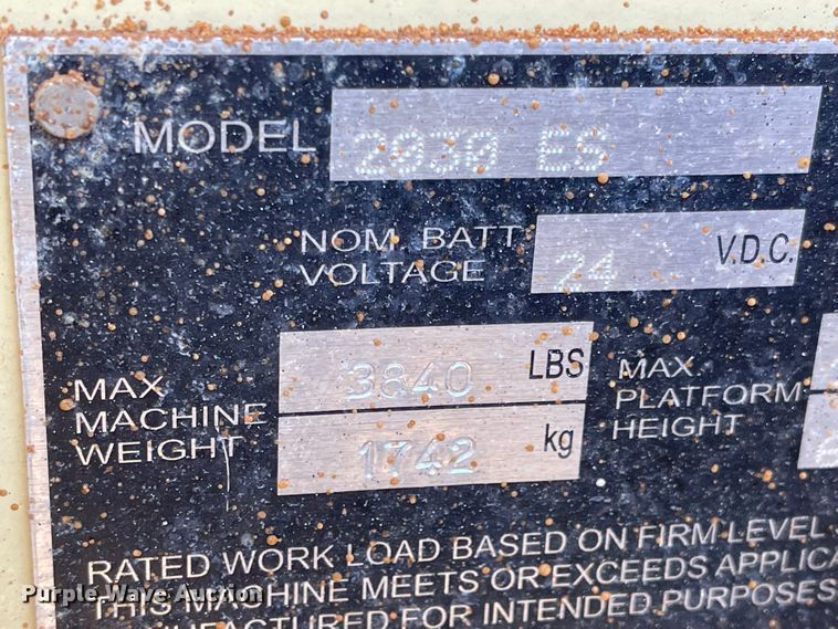 image for item DL5846 2012 JLG 2030ES  scissor lift