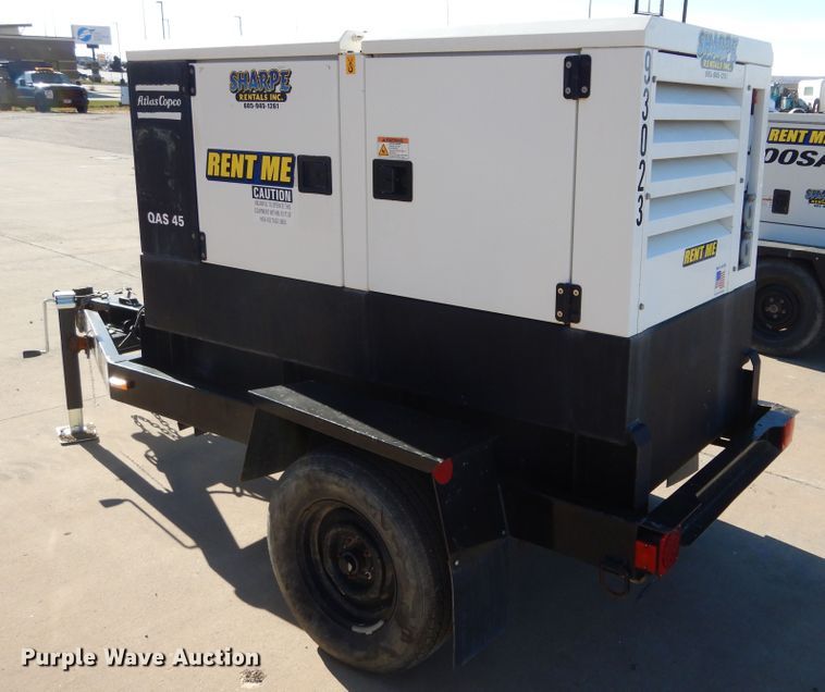 image for item DL5850 2013 Atlas Copco QAS45  generator