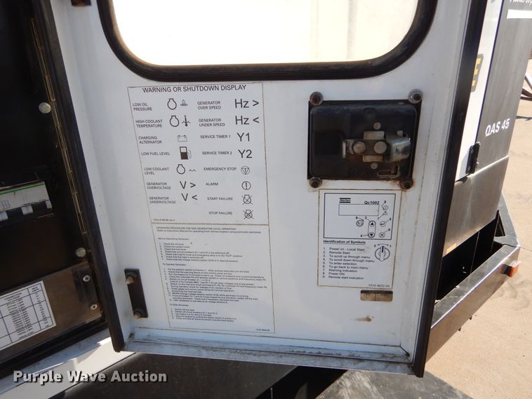 image for item DL5850 2013 Atlas Copco QAS45  generator