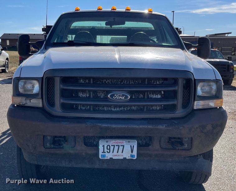 image for item DL5855 2002 Ford F550 Super Duty XL  flatbed truck