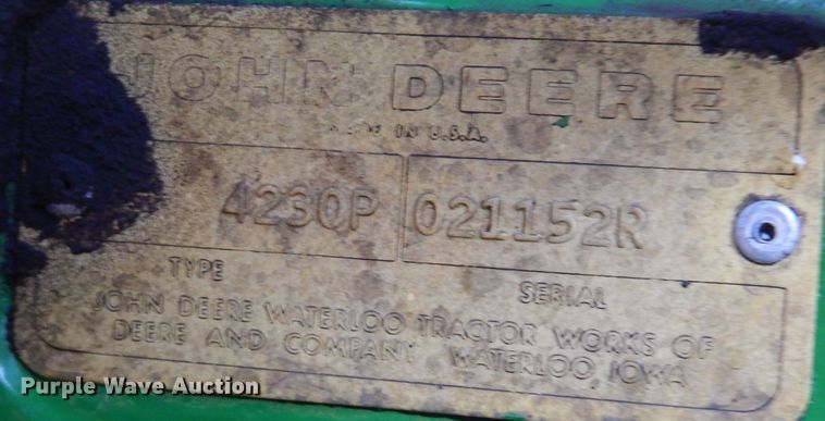 image for item KY9508 1974 John Deere 4230  tractor
