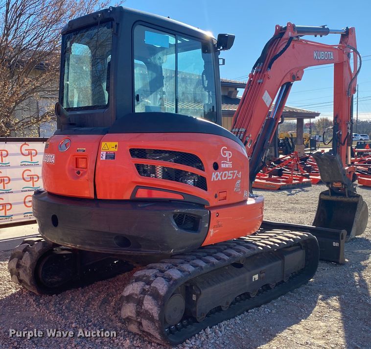 image for item DL6735 2018 Kubota KX057-4  mini excavator