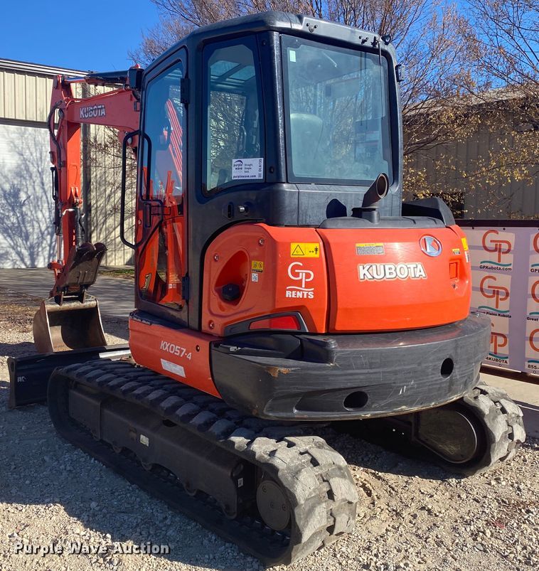 image for item DL6735 2018 Kubota KX057-4  mini excavator