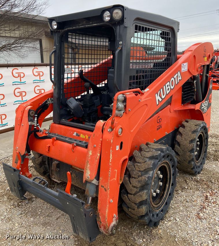 image for item DL6750 2016 Kubota SSV75  skid steer loader