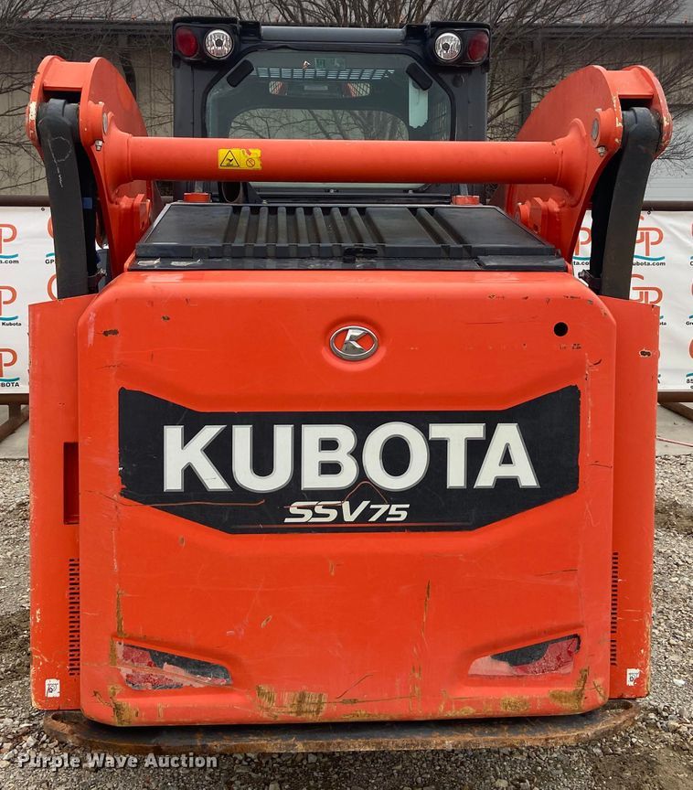 image for item DL6750 2016 Kubota SSV75  skid steer loader