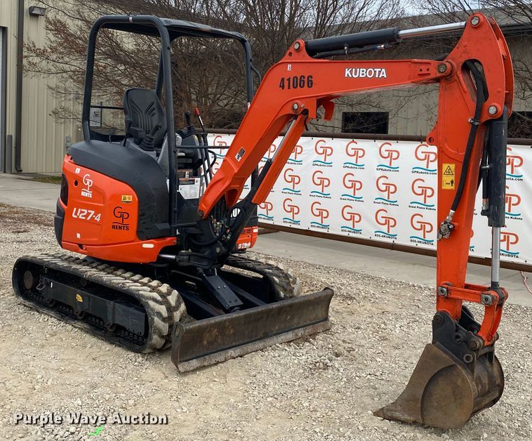 image for item DL6751 2020 Kubota U27-4  mini excavator