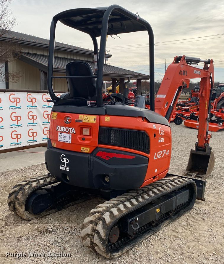 image for item DL6751 2020 Kubota U27-4  mini excavator