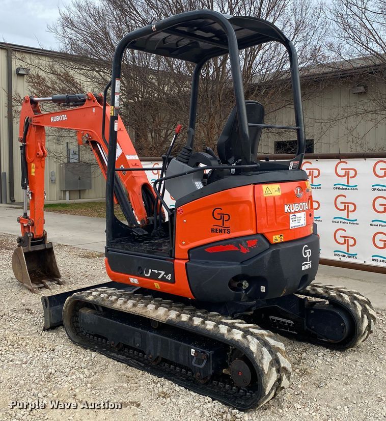 image for item DL6751 2020 Kubota U27-4  mini excavator