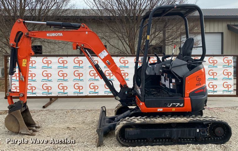 image for item DL6751 2020 Kubota U27-4  mini excavator
