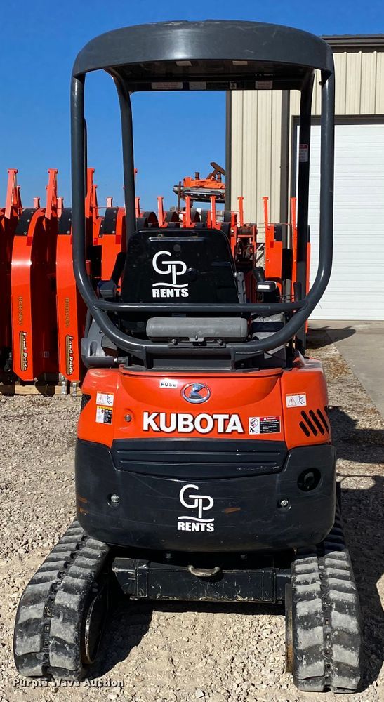 image for item DL6752 2019 Kubota U17  mini excavator