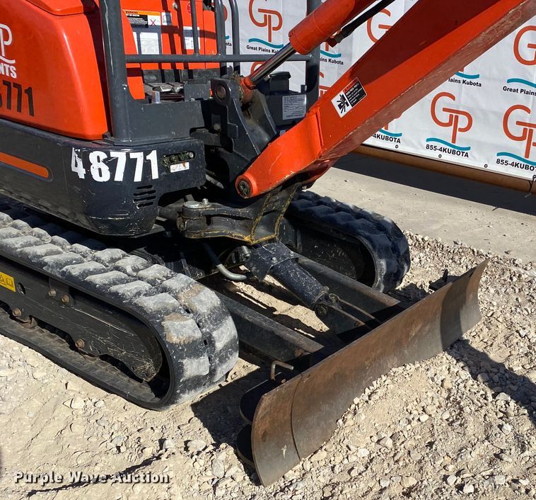 image for item DL6752 2019 Kubota U17  mini excavator