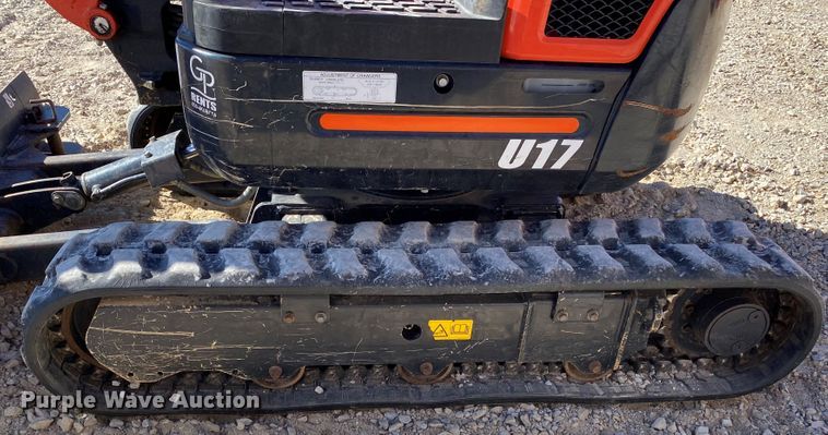 image for item DL6752 2019 Kubota U17  mini excavator