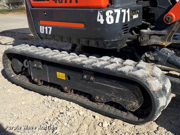 image for item DL6752 2019 Kubota U17  mini excavator