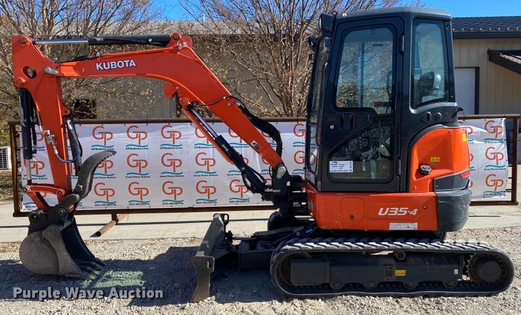 image for item DL6753 2020 Kubota U35-4  mini excavator