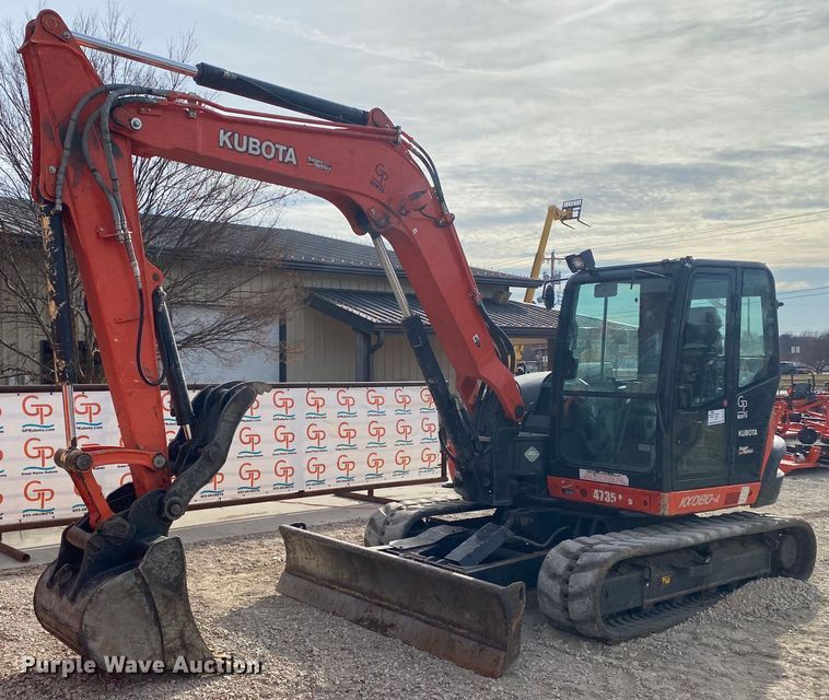image for item DL6754 2019 Kubota KX080-4SR3A  mini excavator