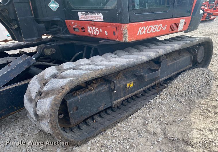 image for item DL6754 2019 Kubota KX080-4SR3A  mini excavator