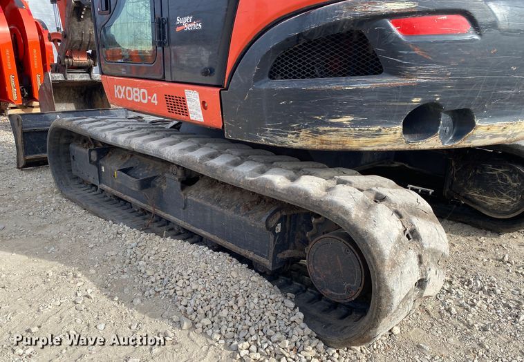 image for item DL6754 2019 Kubota KX080-4SR3A  mini excavator