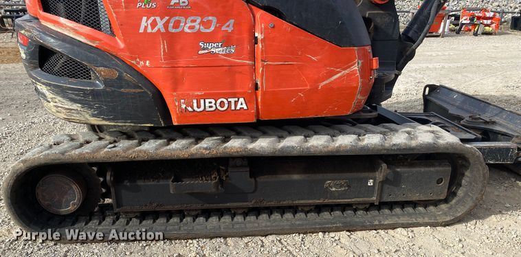 image for item DL6754 2019 Kubota KX080-4SR3A  mini excavator