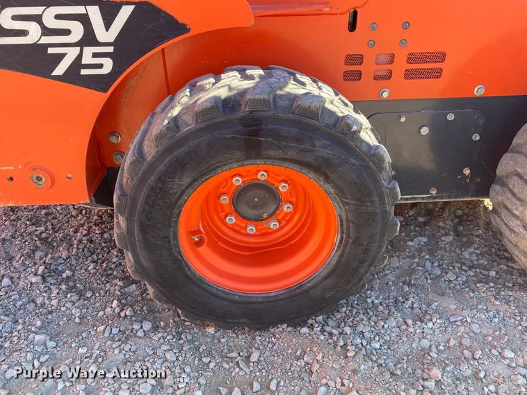 image for item DL6755 2016 Kubota SSV75  skid steer loader