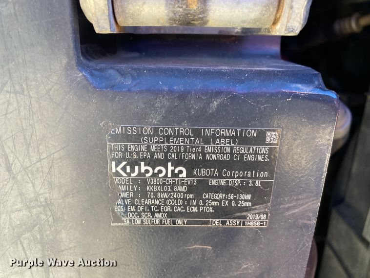 image for item DL6757 2019 Kubota SVL95-2S  tracked skid steer loader