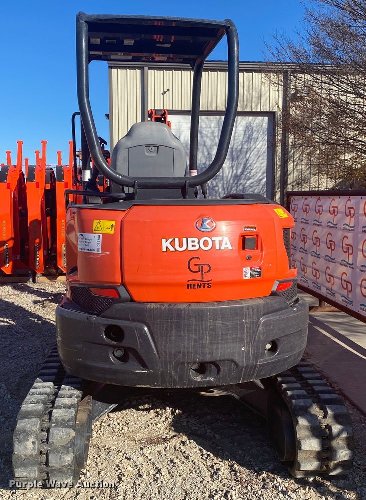 image for item DL6758 2017 Kubota U35-4  mini excavator