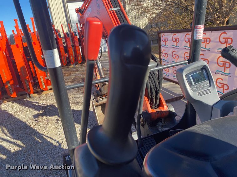 image for item DL6758 2017 Kubota U35-4  mini excavator