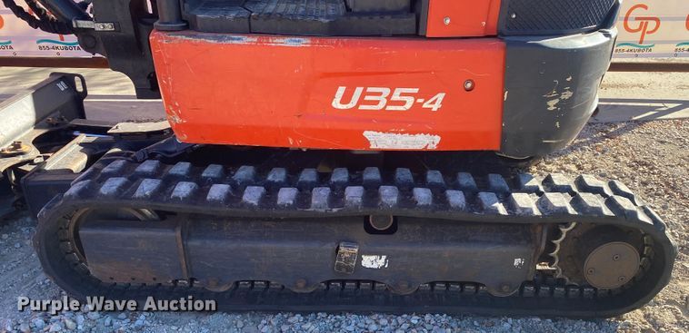 image for item DL6758 2017 Kubota U35-4  mini excavator
