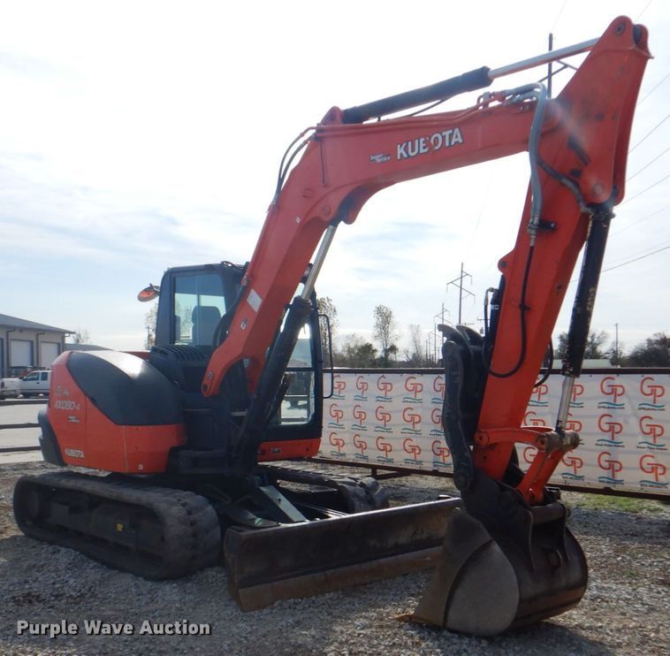 image for item DL6764 2019 Kubota KX080-4SR3A  mini excavator