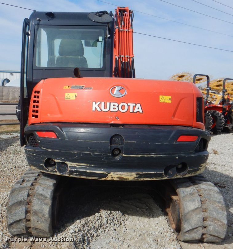 image for item DL6764 2019 Kubota KX080-4SR3A  mini excavator